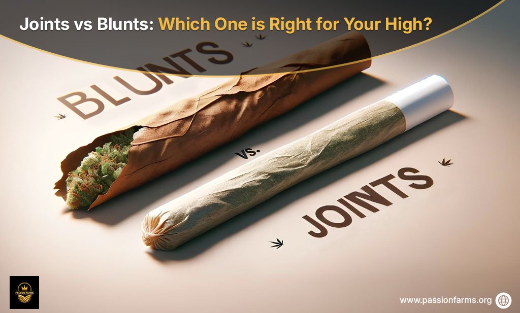 Different cannabis smoking methods: joint and blunt