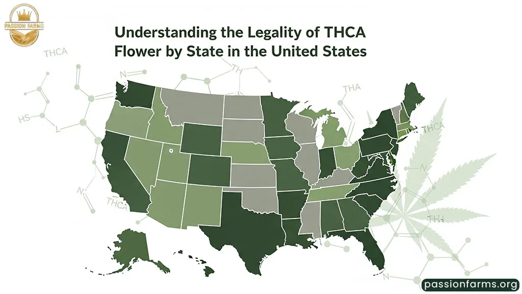 State-by-State Legal Status of THCA Flower in the United States - Passion Farms Texas
